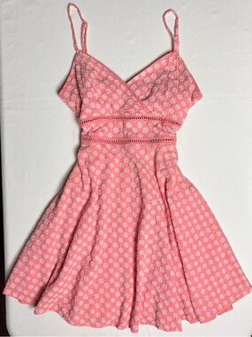 June & Ivy Pink Floral Dress- Medium